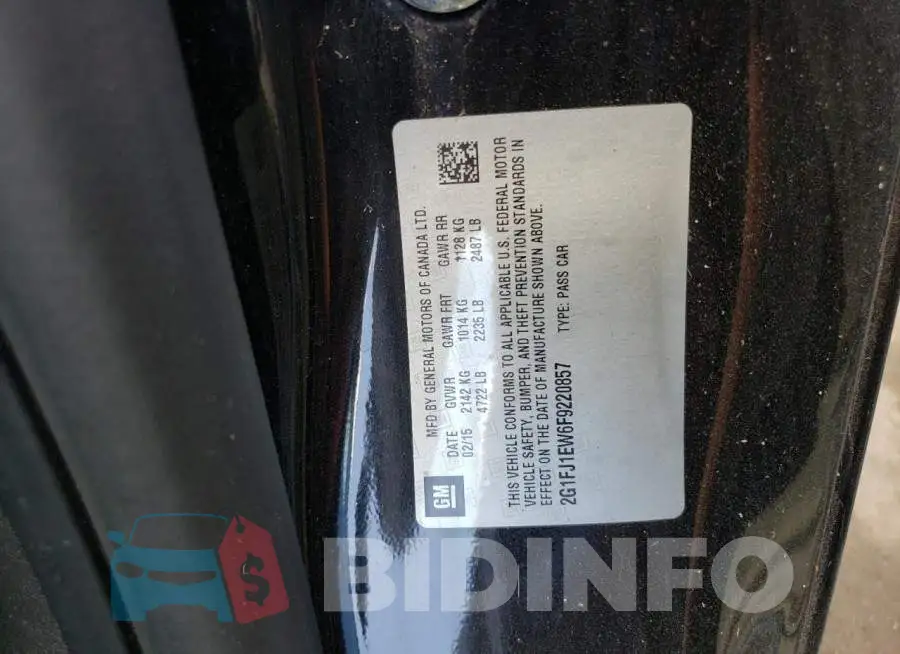 2G1FJ1EW6F9220857 Photo# 10