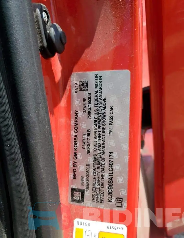 KL8CB6SA1LC407174 Photo# 12