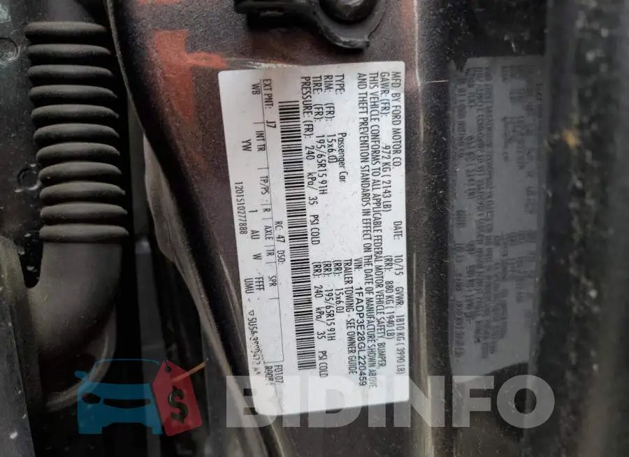 1FADP3E28GL220459 Photo# 12