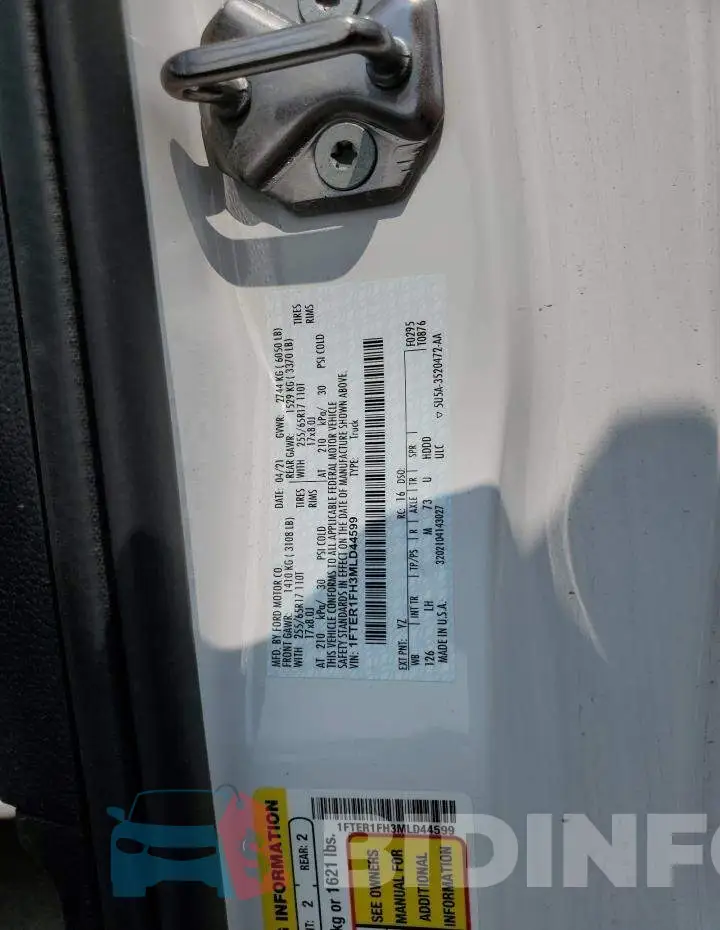 1FTER1FH3MLD44599 Photo# 12