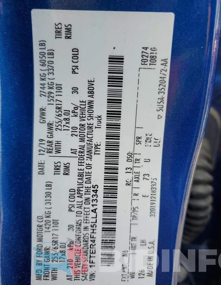 1FTER4FH5LLA13345 Photo# 12