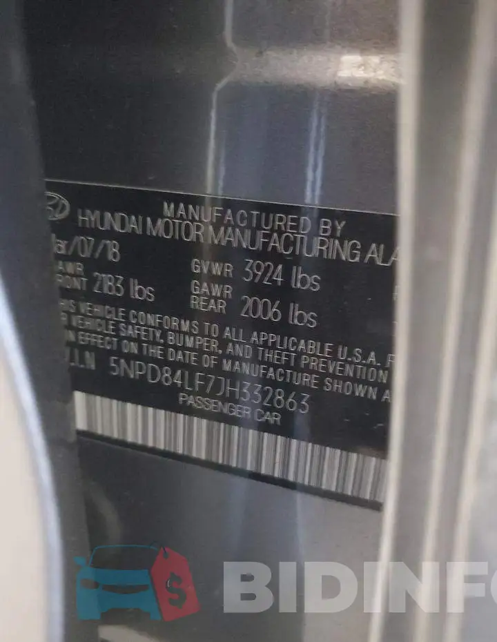 5NPD84LF7JH332863 Photo# 12