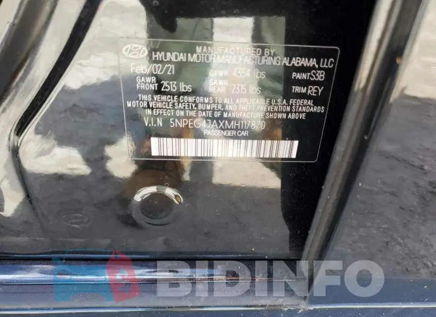 5NPEG4JAXMH117870 Photo# 13