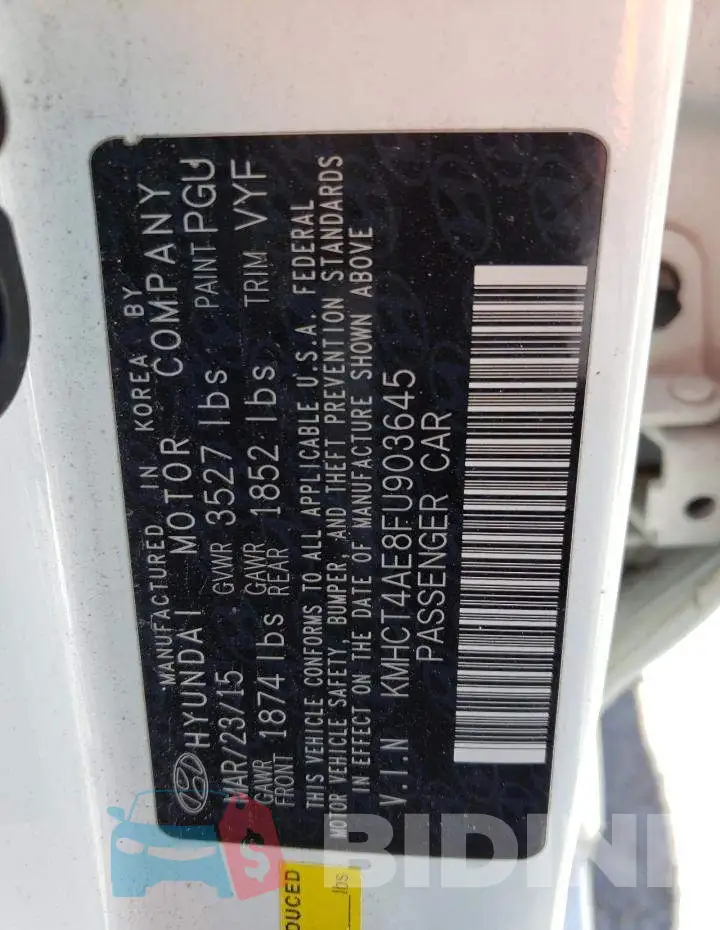 KMHCT4AE8FU903645 Photo# 12