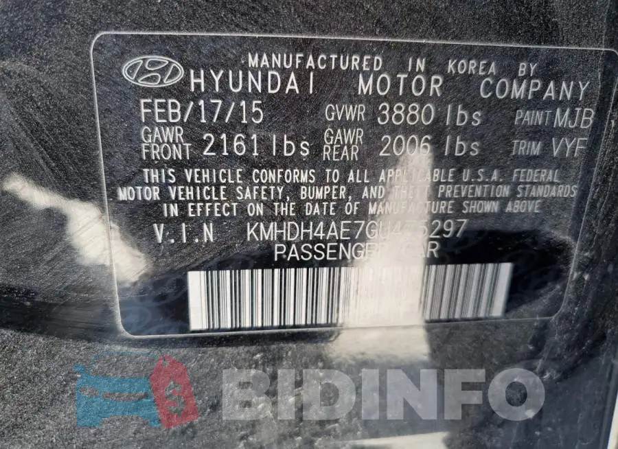 KMHDH4AE7GU475297 Photo# 12