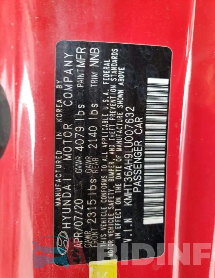 KMHT36AH9LU007632 Photo# 12