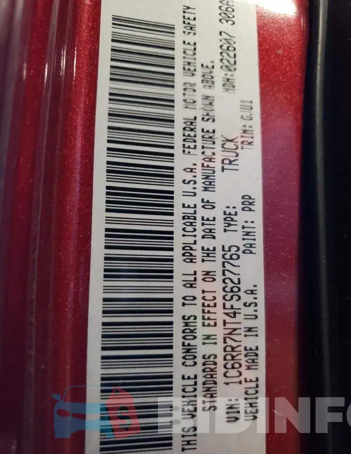 1C6RR7NT4FS627765 Photo# 12