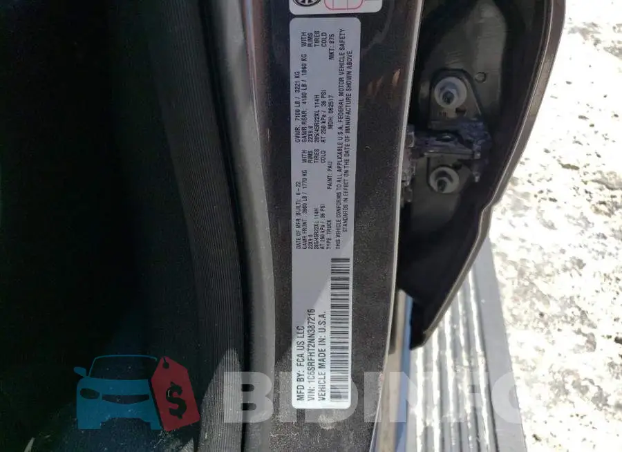 1C6SRFHT2NN387216 Photo# 12