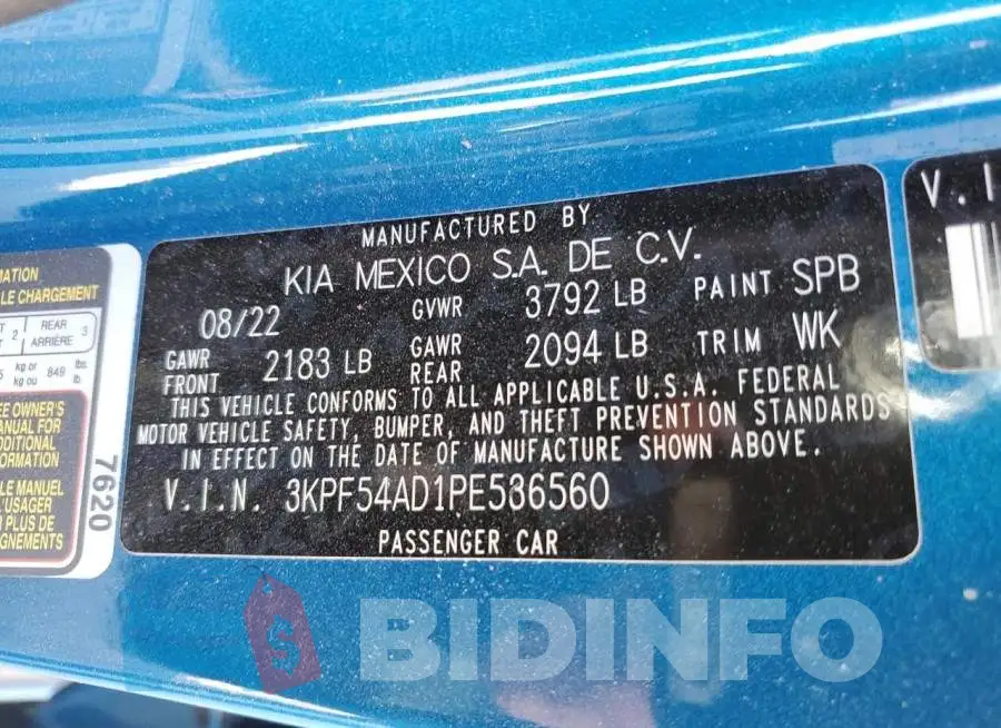 3KPF54AD1PE536560 Photo# 12