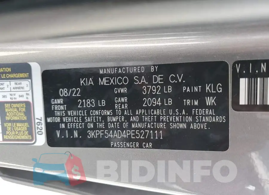 3KPF54AD4PE527111 Photo# 12