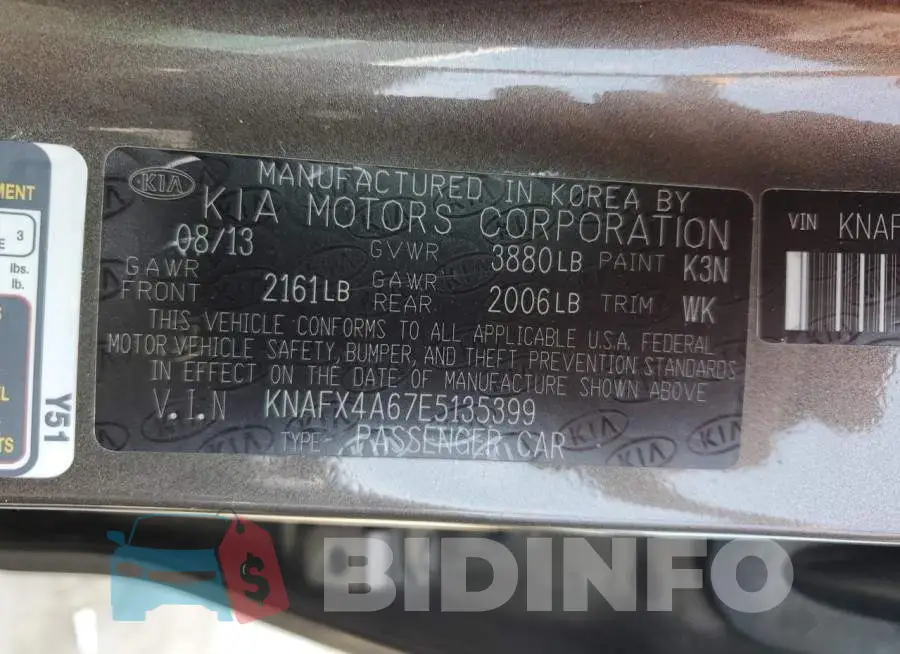 KNAFX4A67E5135399 Photo# 12