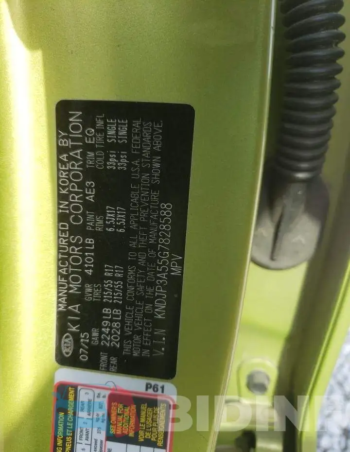 KNDJP3A55G7828588 Photo# 13