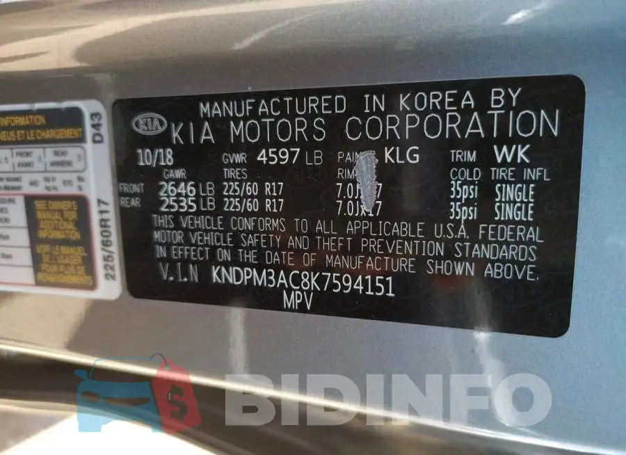 KNDPM3AC8K7594151 Photo# 13