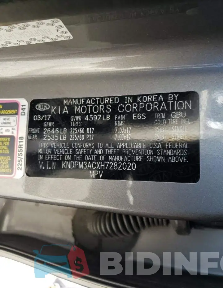 KNDPM3ACXH7282020 Photo# 12