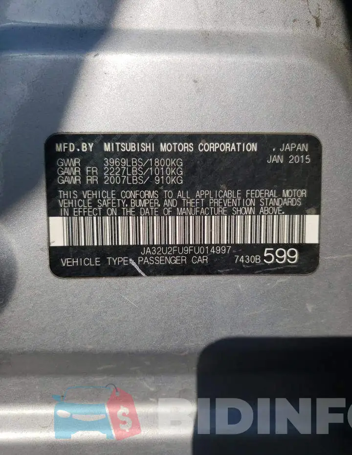 JA32U2FU9FU014997 Photo# 12