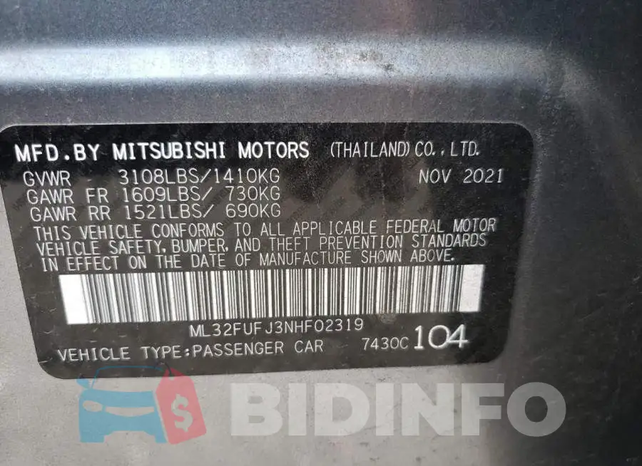 ML32FUFJ3NHF02319 Photo# 12