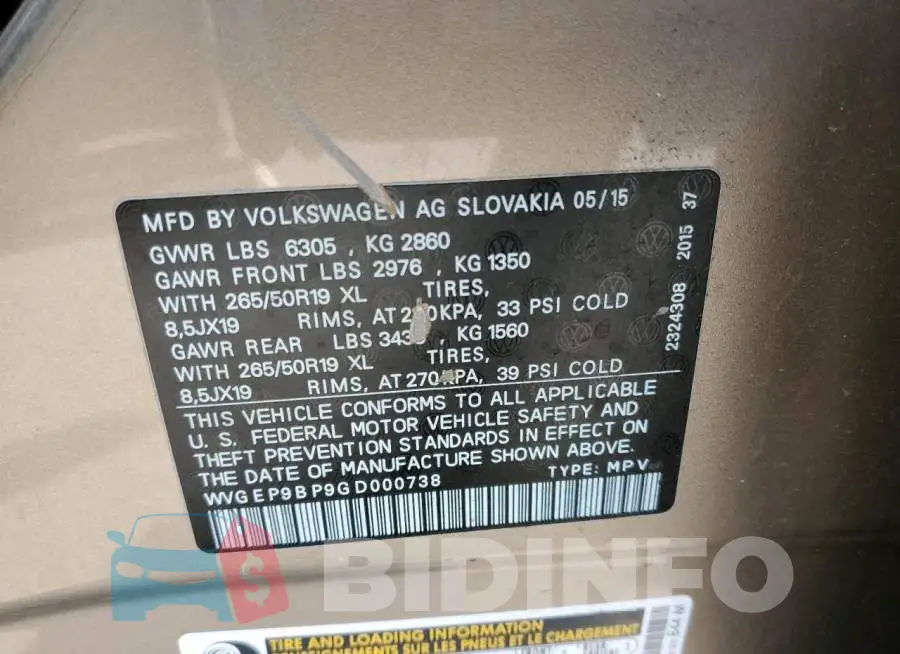 WVGEP9BP9GD000738 Photo# 14