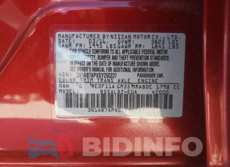 3N1AB7APXGY250237 Photo# 13