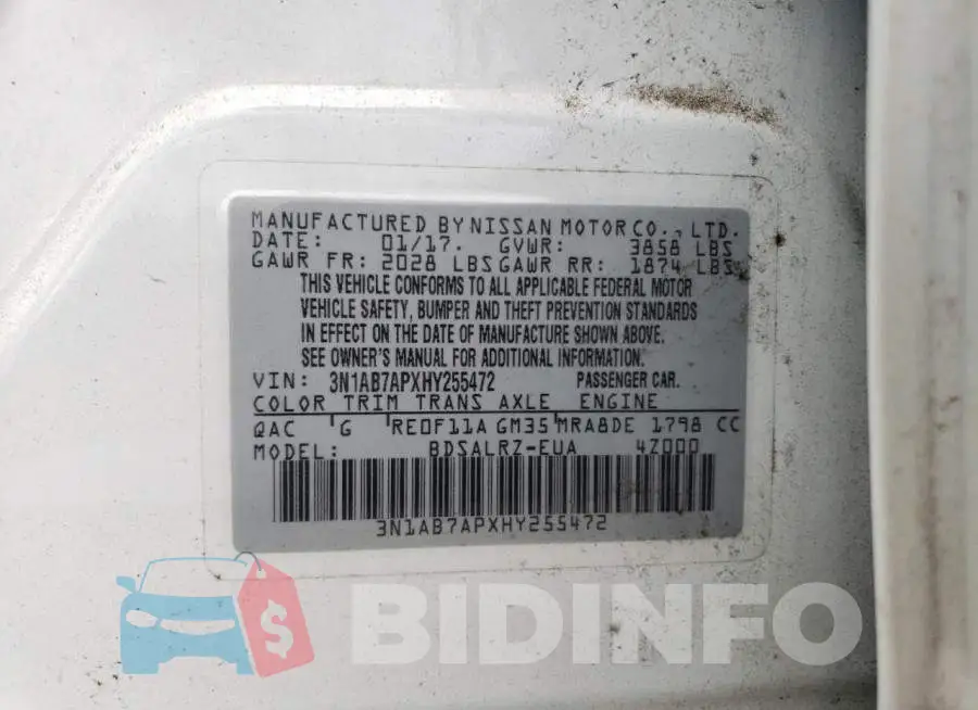 3N1AB7APXHY255472 Photo# 13