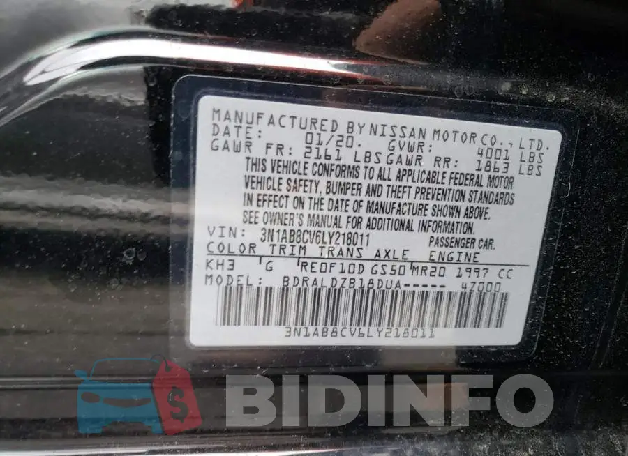3N1AB8CV6LY218011 Photo# 12