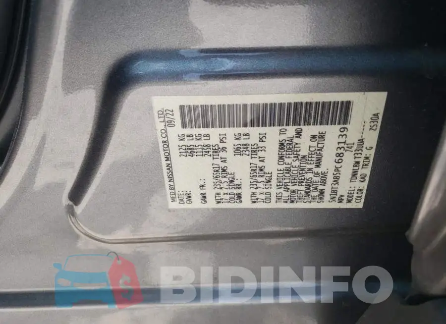 5N1BT3AB5PC683139 Photo# 13