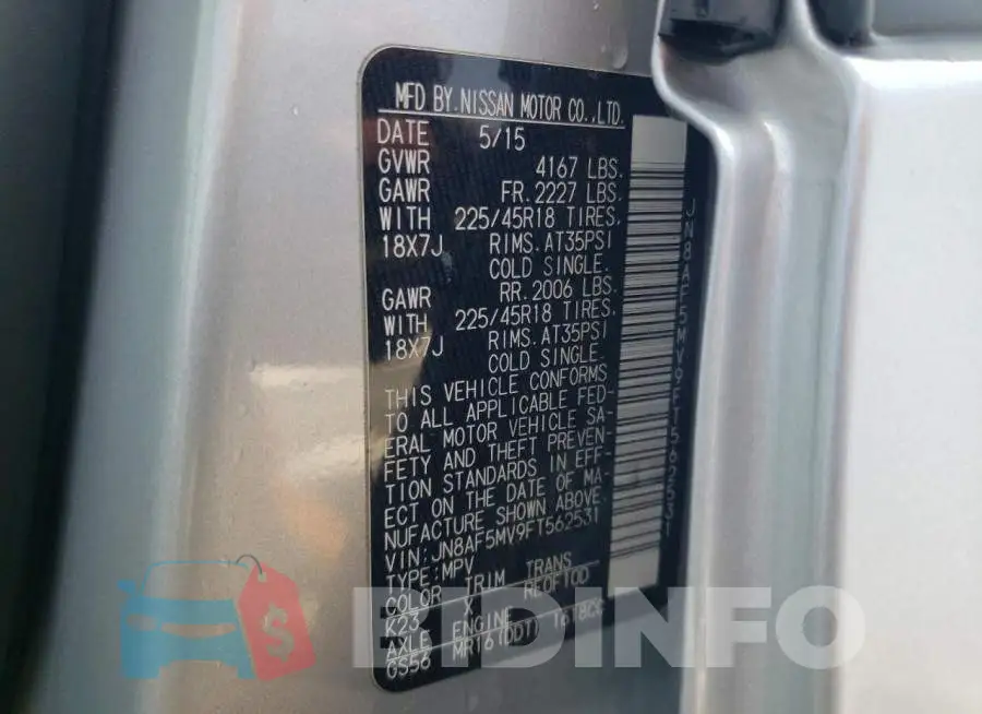 JN8AF5MV9FT562531 Photo# 13
