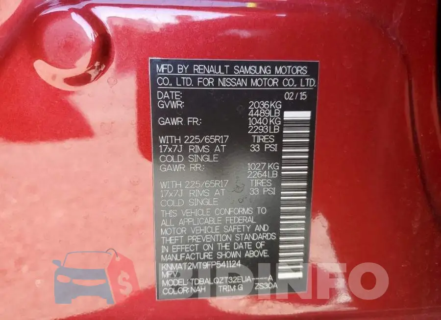 KNMAT2MT9FP541124 Photo# 13