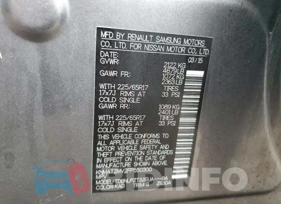 KNMAT2MV2FP550300 Photo# 14