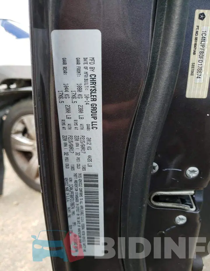 1C4NJPFB0FD178674 Photo# 14