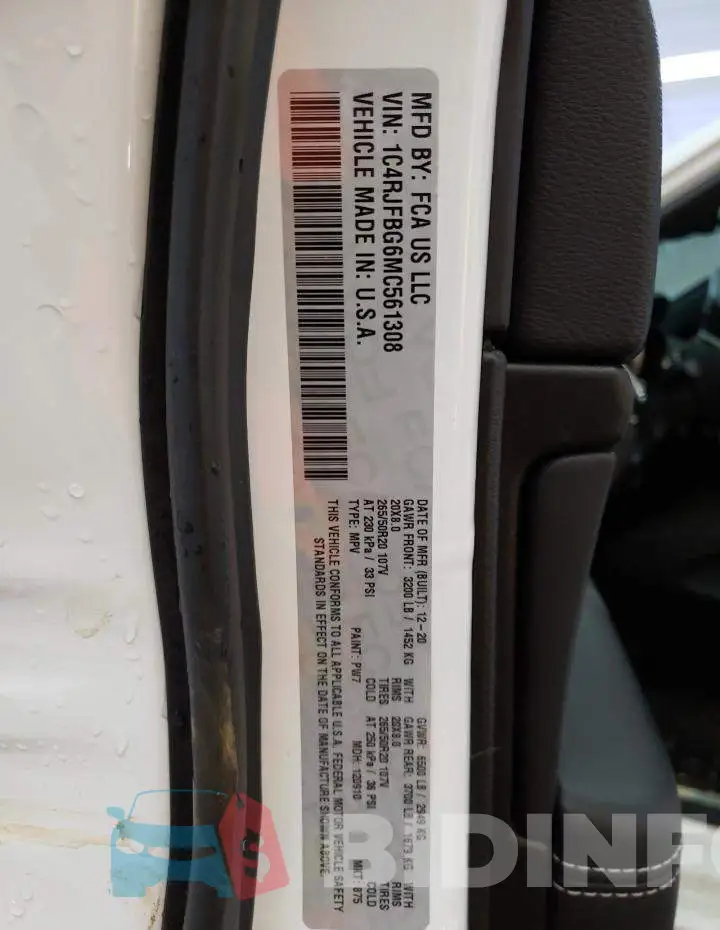 1C4RJFBG6MC561308 Photo# 13
