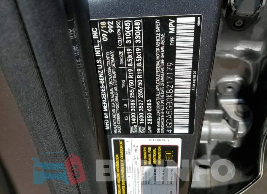 4JGDA5GB0KB217179 Photo# 13