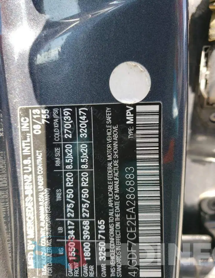 4JGDF7CE2EA286883 Photo# 13