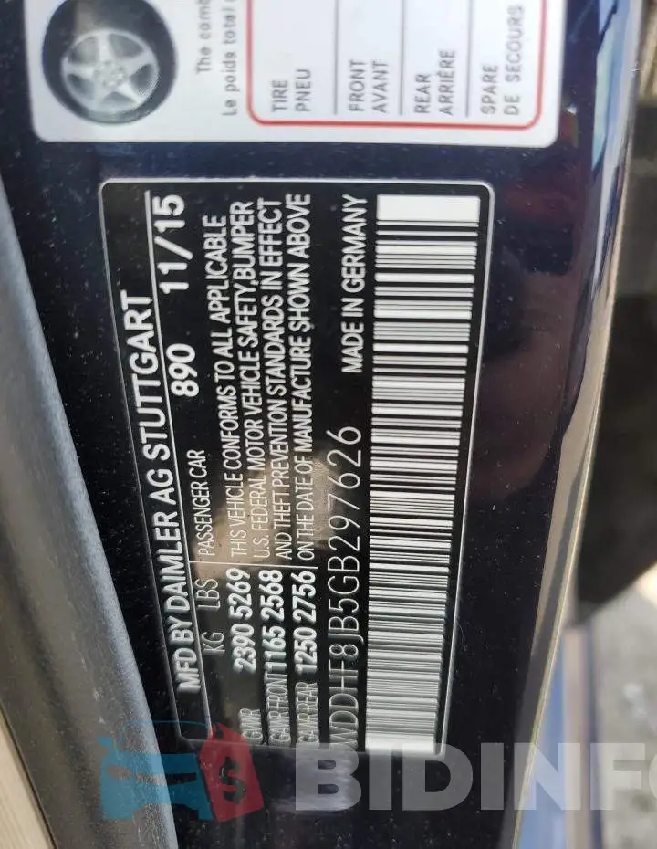 WDDHF8JB5GB297626 Photo# 13
