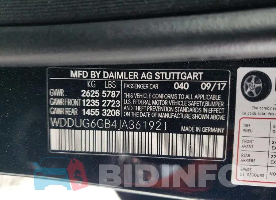 WDDUG6GB4JA361921 Photo# 13