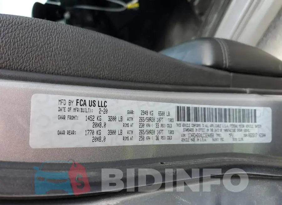 1C4RDHDGXLC324058 Photo# 13