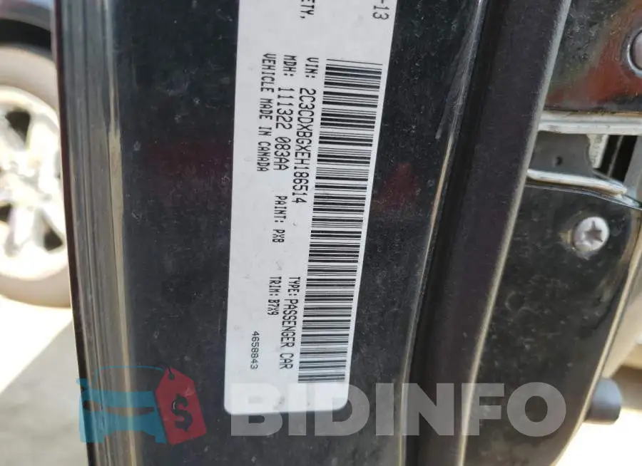 2C3CDXBGXEH186514 Photo# 12