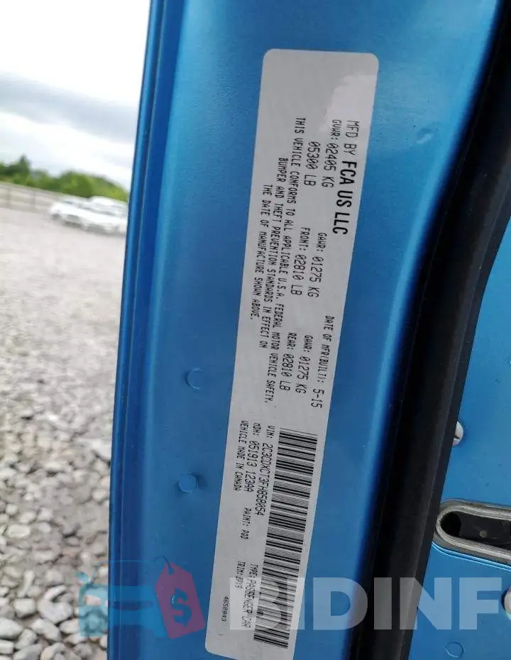 2C3CDXCT3FH858054 Photo# 12