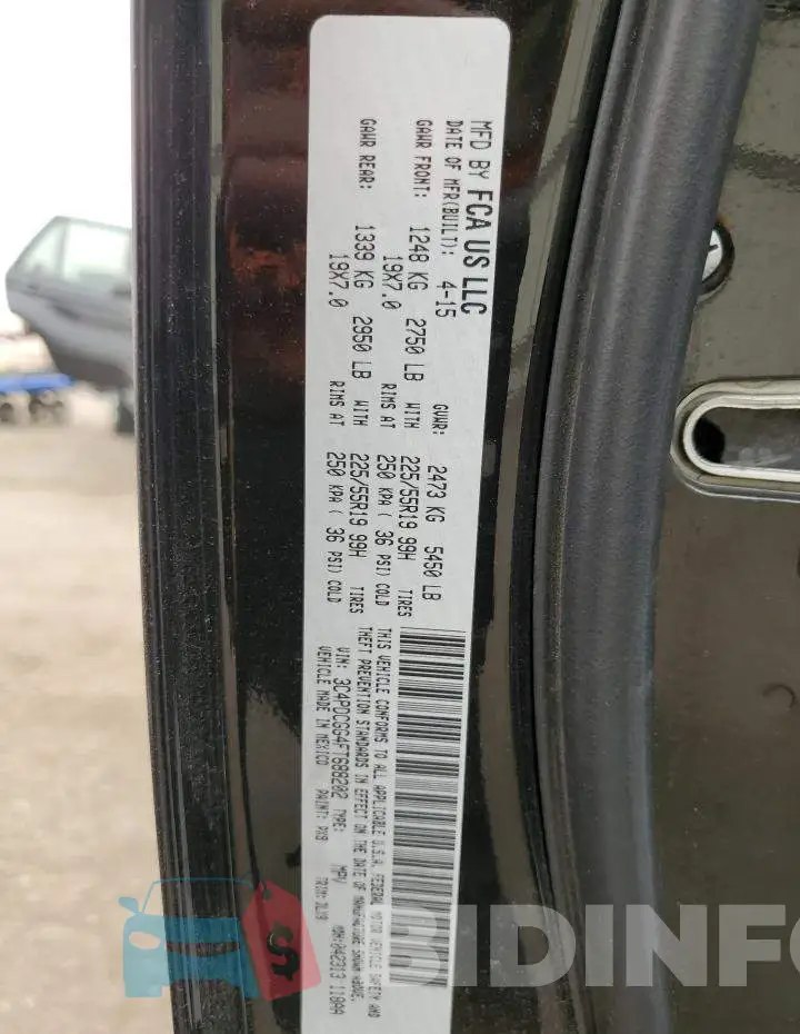 3C4PDCGG4FT688202 Photo# 14