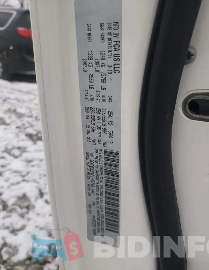 3C4PDDEG1KT745748 Photo# 13