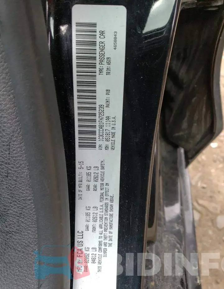 1C3CCCAB1FN725239 Photo# 12