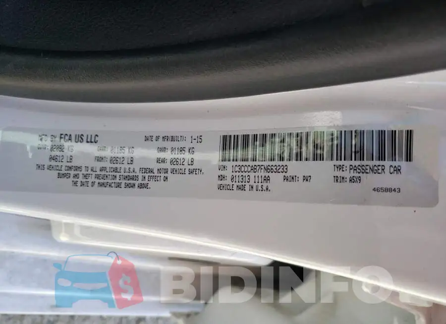 1C3CCCAB7FN663233 Photo# 12