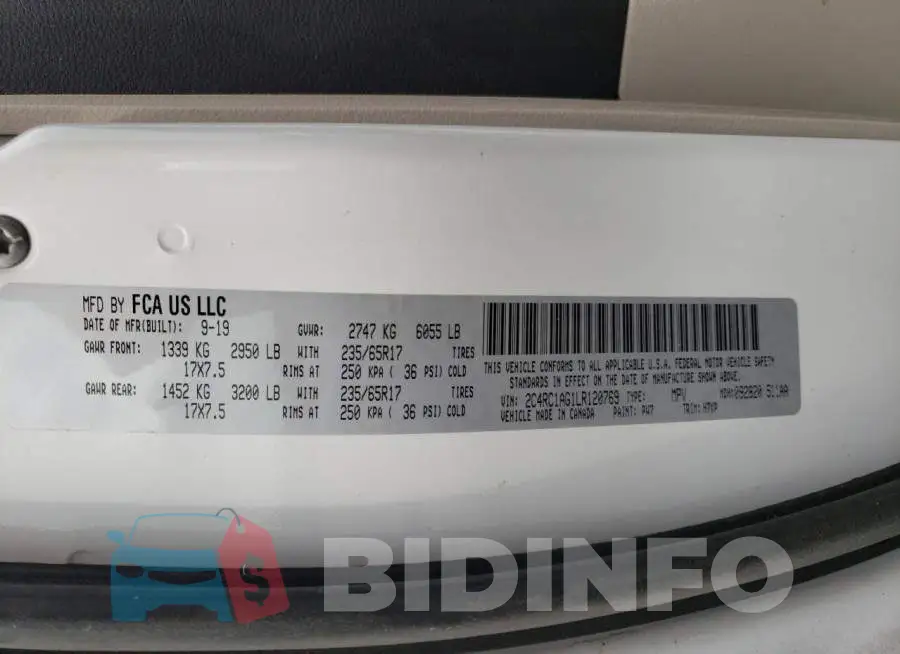 2C4RC1AG1LR120769 Photo# 12