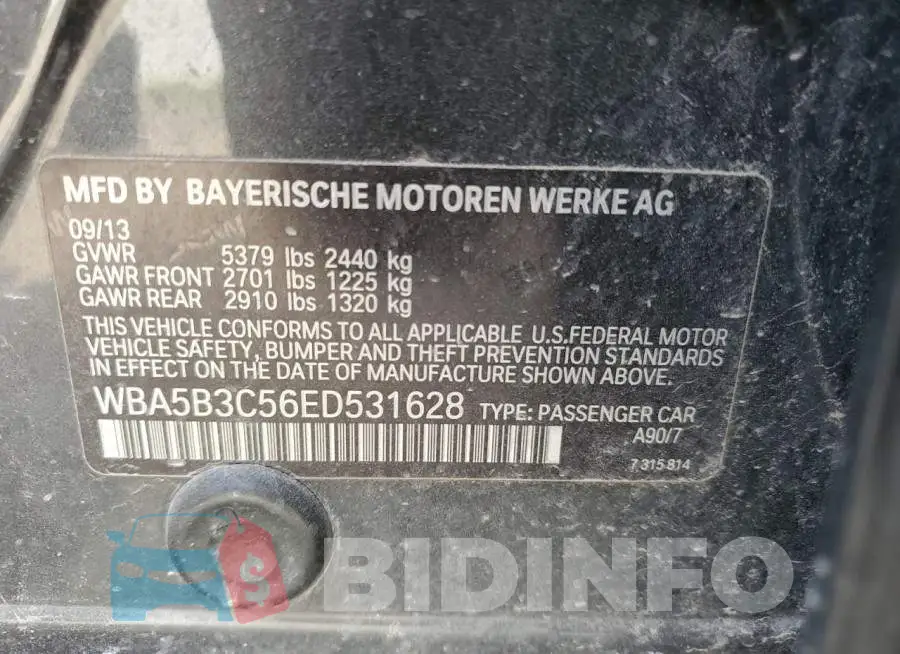 WBA5B3C56ED531628 Photo# 12