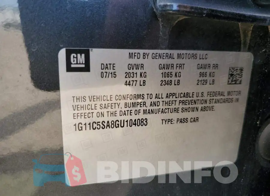 1G11C5SA8GU104083 Photo# 12