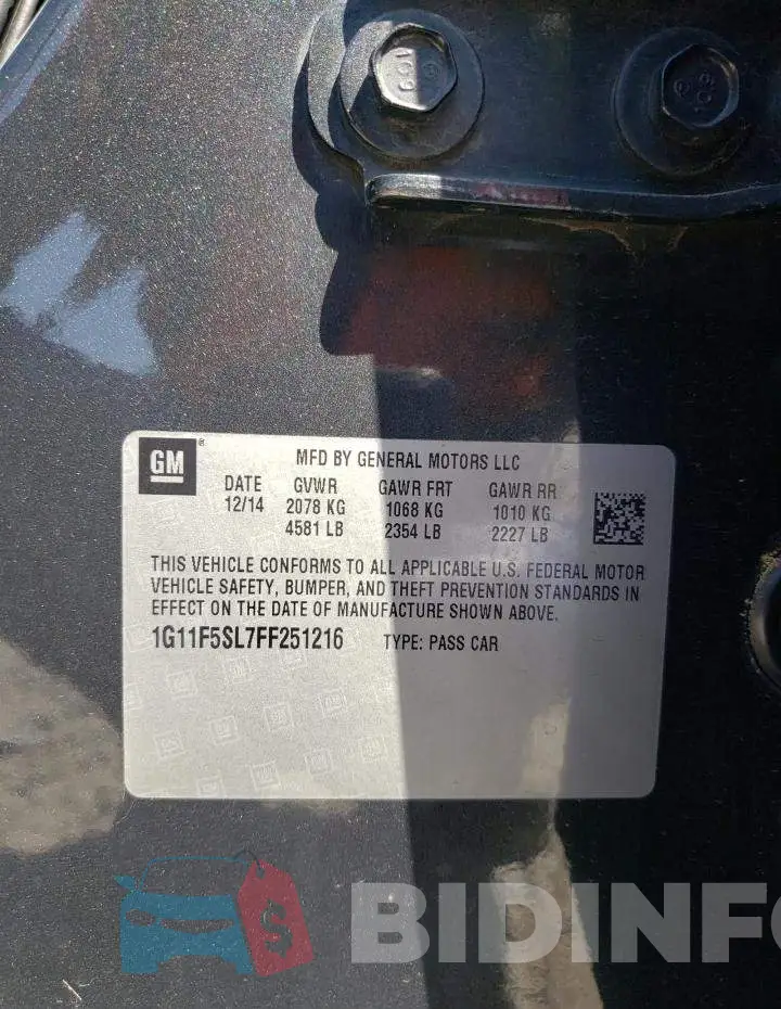 1G11F5SL7FF251216 Photo# 12