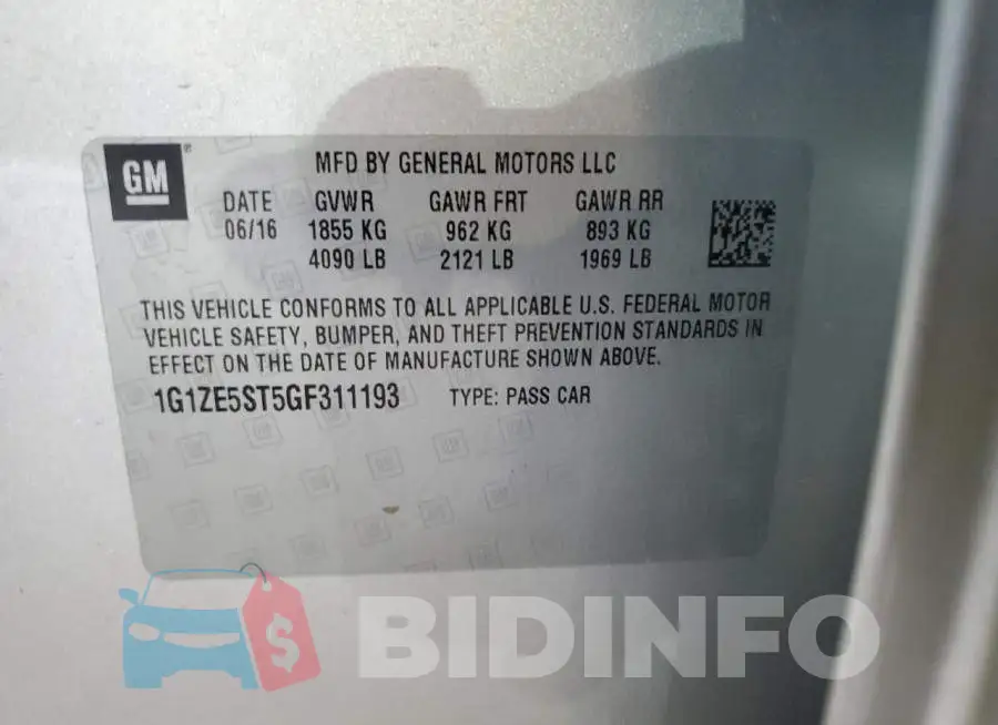 1G1ZE5ST5GF311193 Photo# 12