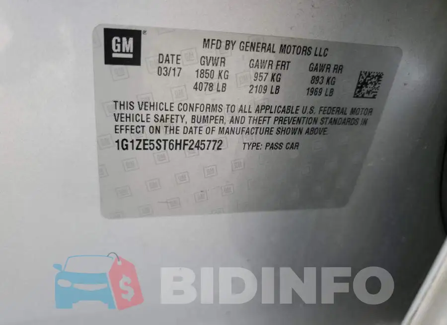 1G1ZE5ST6HF245772 Photo# 12