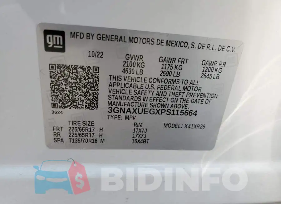 3GNAXUEGXPS115664 Photo# 13