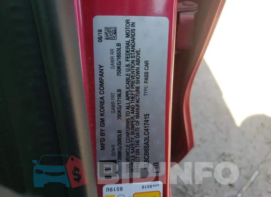 KL8CB6SA3LC417415 Photo# 12
