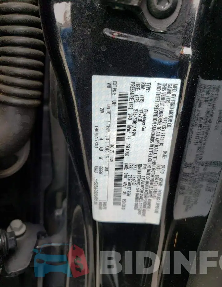 1FADP3K24EL111241 Photo# 12